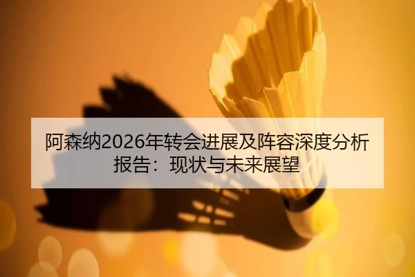 阿森纳2026年转会进展及阵容深度分析报告：现状与未来展望